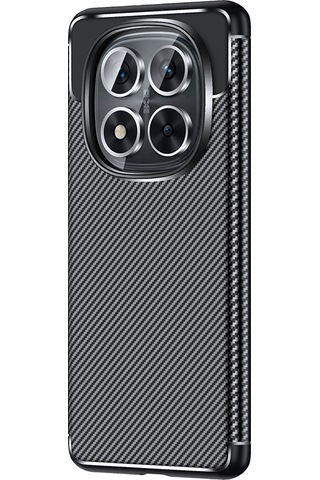 Xiaomi Poco X7 Kılıf Negro Karbon Tasarım Silikon Kılıf Siyah