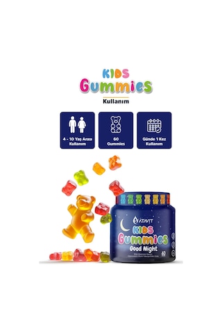 Gummies Good Night Kıds 60 Çiğnenebilir Form