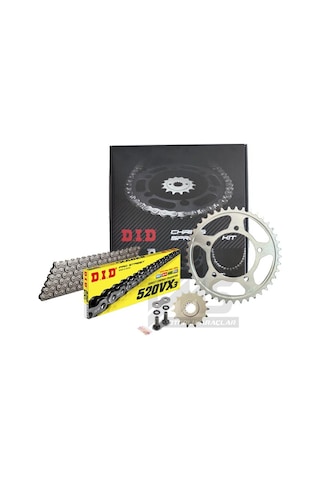 Did-Sunstar 2013-2019 Honda CB 500 F Uyumlu Zincir Dişli Set Çelik Renk