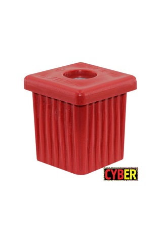 M12 Somunlu Plastik 40x40 İç Tapa (kırmızı)