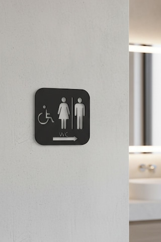 Wc Tabelası, Tuvalet Levhası, Kadın Erkek Tabela, Yönlendirme Levhaları 47