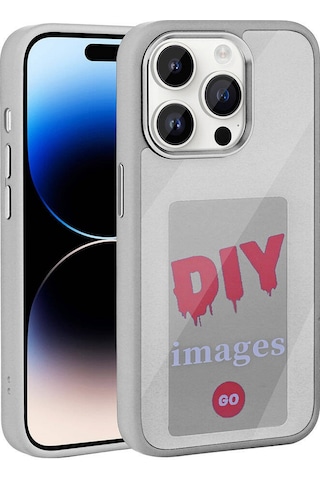 Subutu Apple Uyumlu iPhone 14 Pro Max Sbt Ekranı Yansıtan Akıllı Nfc Kılıf-gri Gri