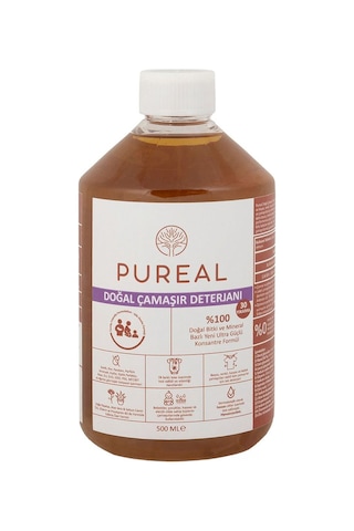 Pureal Doğal Çamaşır Deterjanı - 30 Yıkama 500 Ml