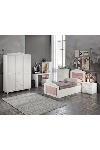 Tokyo Beyaz Çocuk Ve Genç Odası Ve Çalışma Masası