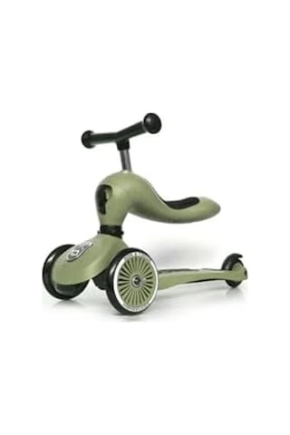 Oturaklı Çocuk Scooter - Olive Renkli Açık Füme - Füme - Kahverengi