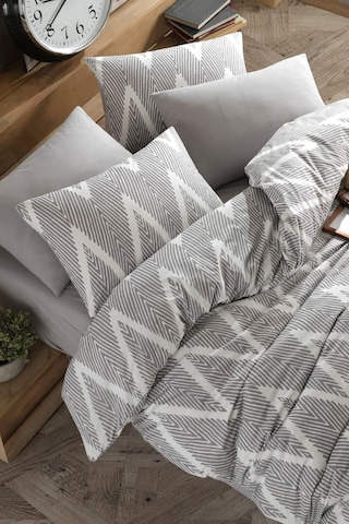 Eponj Home Kolay Ütülenir Nevresim Takımı Tek Kişilik Baskılı Olivia Gri Gri