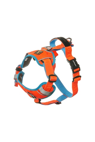 Interlaken H Koşum Takımı Ped Tipi Turuncu Mavi Göğüs Tasması M Mavi - Turuncu