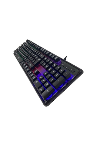 Kbl707 Mekanik Hisli Rgb Led Arka Işıklı Şeffaf Gaming Oyuncu Klavye - Dka010