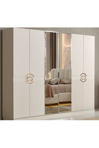 Sagrada Mdf 6 Kapılı Dolap Aytaşı