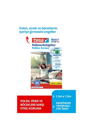 Polen Filtresi, Etkin Koruma, Ecarf Onaylı,  Siyah, 130cm X 150cm