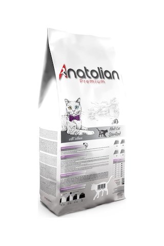 Anatolian Premium Kısırlaştırılmış Somon Etli Yetişkin Kedi Maması 10 KG