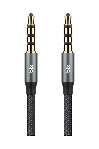 Bix Bxau3c Hi-fi 3.5mm Örgülü Aux Ses Kablosu 24k Altın Kaplama, Araç Ses Sistemi, Tv, Hoparlör, Kulaklık, Dayanıklı Ve Esnek Ses Kablosu 1 Metre Sku: Smgstk78180193e9