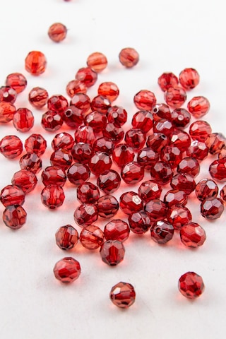 10 Mm Güzel Bordo Akrilik Boncuk Aksesuar Takı Malzemesi 25 Gram