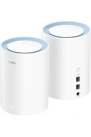 Cudy M1200 2-Pack AC1200MBPS 2.4ghz/5ghz Ap/re/wısp Mu-Mımo Kablosuz 2'li Mesh Wi-Fi Sistemi