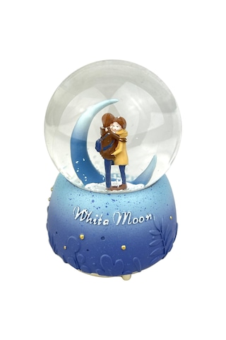 White Moon - Beyaz Ay Işıklı Ve Müzikli Kar Küresi 53752713