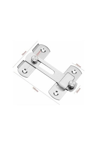 Emniyetli Sürgülü Kilit Paslanmaz Çelik Kapı Vidaları B