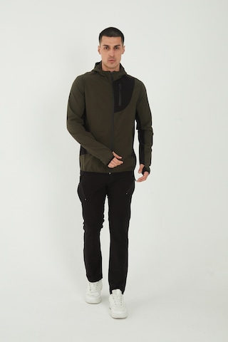Camp Scoutland Camp265 Outdoor Tactical Su İticili Erkek Fermuarlı Taktik Sweatshirt Haki