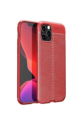 Apple Uyumlu iPhone 12 Pro Max Kılıf Zore Niss Silikon Kapak Kırmızı