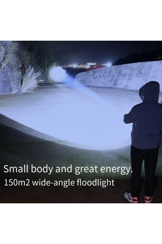 Taşınabilir Mini Led El Feneri 3led Ultra Güçlü Işık Flaş Işığı Siyah