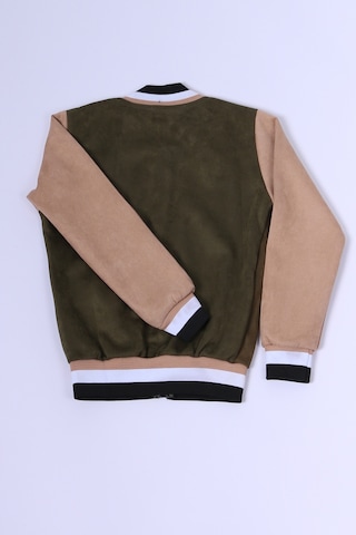 Erkek Çocuk Kolej Ceket Fermuarlı Cepli Baskılı C27 Yeşil