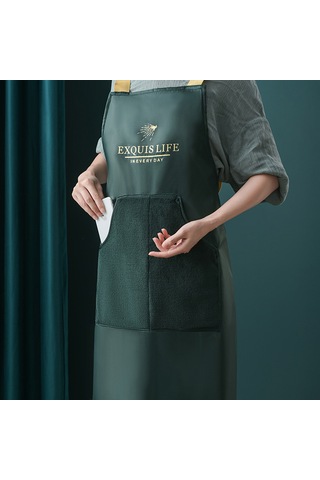 Dianziye Ev Kullanıma Suya Yağa Dayanıklı, Elleri Silinebilir, Modern Kuzey Avrupa Stili Mutfak Apronu - Yetişkinler İçin Çalışma Giyimi Diğer