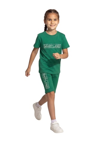 New Kids Çocuk Kız Takım Yşl Kaprili Maryland Baskılı Rahat Kumaş .-91214 Yeşil