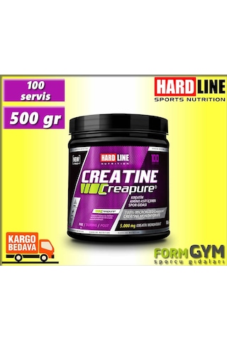Hardline Creapure Kreatin Monohidrat 500 Gr %100 Creatine