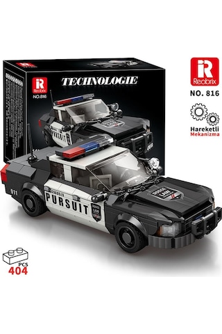 Reobrix Creator 816 Polis Arabası Crown Victoria Yaratıcı Yapı Blok Seti Building Blocks - 404 Parça