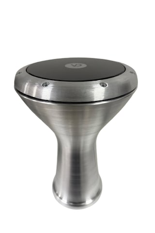 Darbuka Düz Mat Gri Renk Tam Profesyonel Döküm Üst Kalite Siyah F