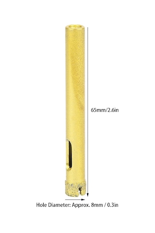 Tenfowee 10 Adet Elmas Delik Testere Ucu - Granit, Çini, Beton, Mermer İçin 8mm Hızlı Ve Dayanıklı Delme