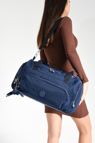 Unisex Kabin Boy Çapraz Askılı Omuz Çantası Seyehat Spor Çantası Hafif Klinkır Kumaş 40 25 Cm Lacivert