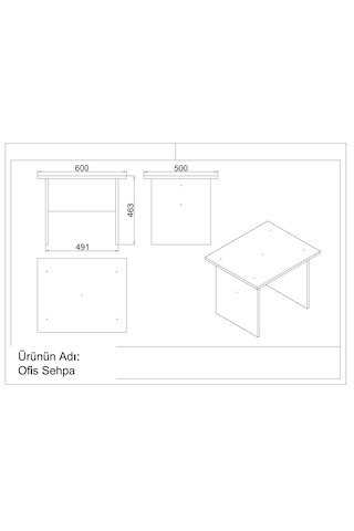 Robin Home Verona Ab Ofis Büro Masa Takımı Barok-gri