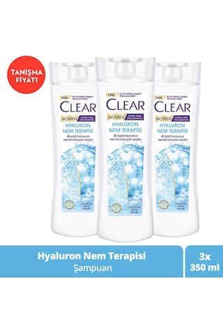 Women Kepeğe Karşı Etkili Saç Bakım Şampuanı Hyaluron Nem Terapisi 350 Ml X3