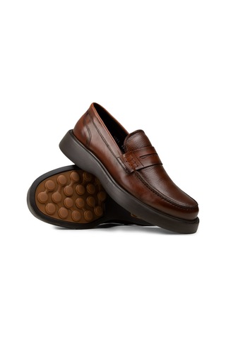 Deery Erkek Taba Renk Hakiki Deri Loafer Ayakkabı - F6683mtbap01 Taba