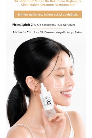 Midha %73 Pirinç Özü İçeren Sıkılaştırıcı ve Aydınlatıcı Serum 50 ML