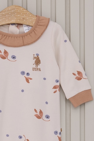 U.S. Polo Assn. U.s. Polo Assn Kız Bebek Krem Tulum Usb2116-c-v1 Krem