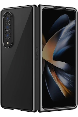 Newface Samsung Galaxy Uyumlu Z Fold 4 Kılıf Fold Element Kapak Semeglbl - 22 - Siyah Sıyah