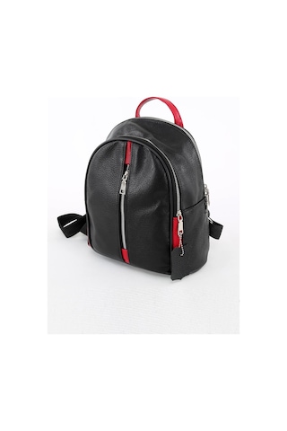 DERİNSS DKB034 Hakiki Deri Siyah Kadın Omuz ve Sırt Çantası