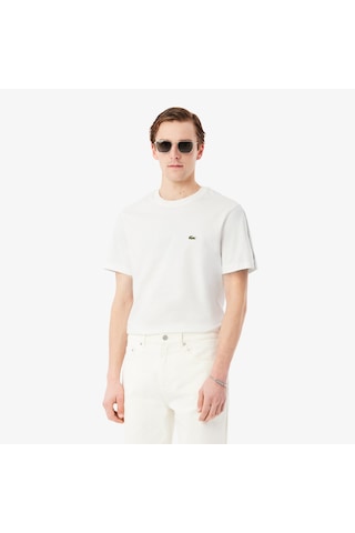 Lacoste Th0888-70v Erkek Tişört Beyaz