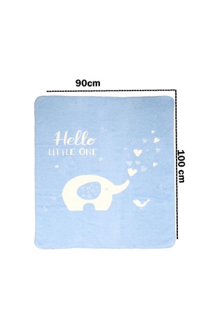 Yumuşak Bebek Çocuk Battaniyesi Mevsimlik 90x100 Cm Sb 885 Mavi