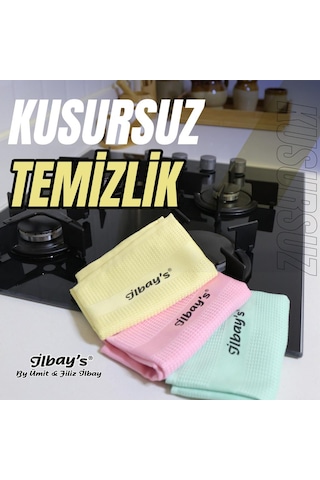 İlbay's 3 Lü Klasik Renk Serisi Eko Paket Mikrofiber Temizlik B