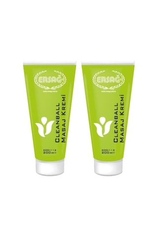 Ersağ Cleanball Masaj Kremi 2adet 200 Ml