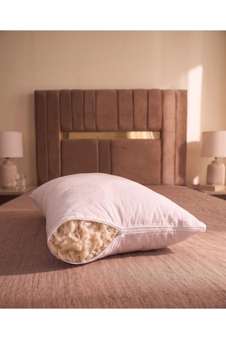Riss Tekstil %100 Merinos Kuzu Yünü Dolgulu Boncuk Yastık 50x70cm / 1250 Gram