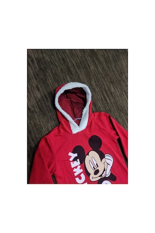 Çello Mello Gez Boy Kız Kapüşonlu Sweatshirt Kırmızı Kırmızı