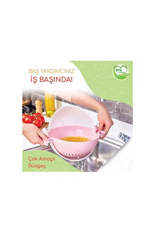 Bee Home Ak 358 Çift Katlı Mutfak Süzgeçi