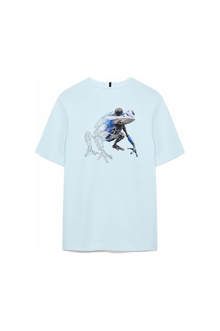 Oakley Futurescape Frog Erkek T-shirt-foa4079276gc Turkuaz