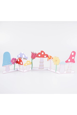 Meri Meri - Mushroom Concertina Card - Mantar Tebrik Kartı