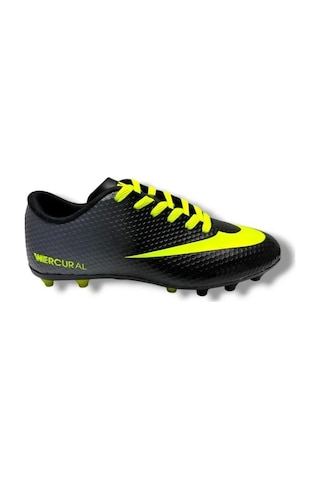 Walked 401-26 Çocuk Çivili Halı Saha Krampon Siyah Sarı 31-35