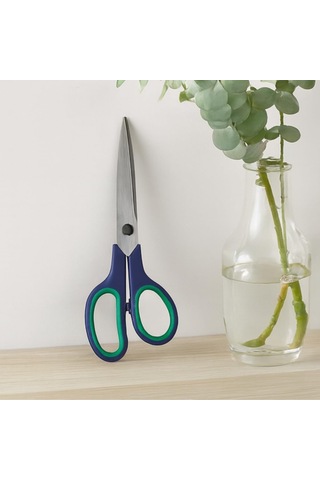 Lexroo 14 Cm Paslanmaz Çelik Makas Ergonomik Saplı, Keskin, Çok Amaçlı Kullanım