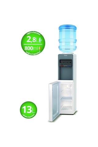 Kiwi KWP-8553 Sıcak Soğuk Ilık Musluklu Su Sebili Beyaz